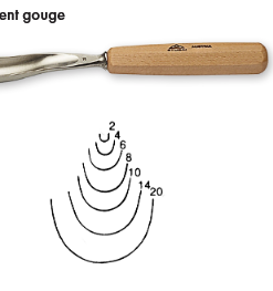 SGORBIA STUBAI PER SCULTURA SERIE 55 FORMA 20